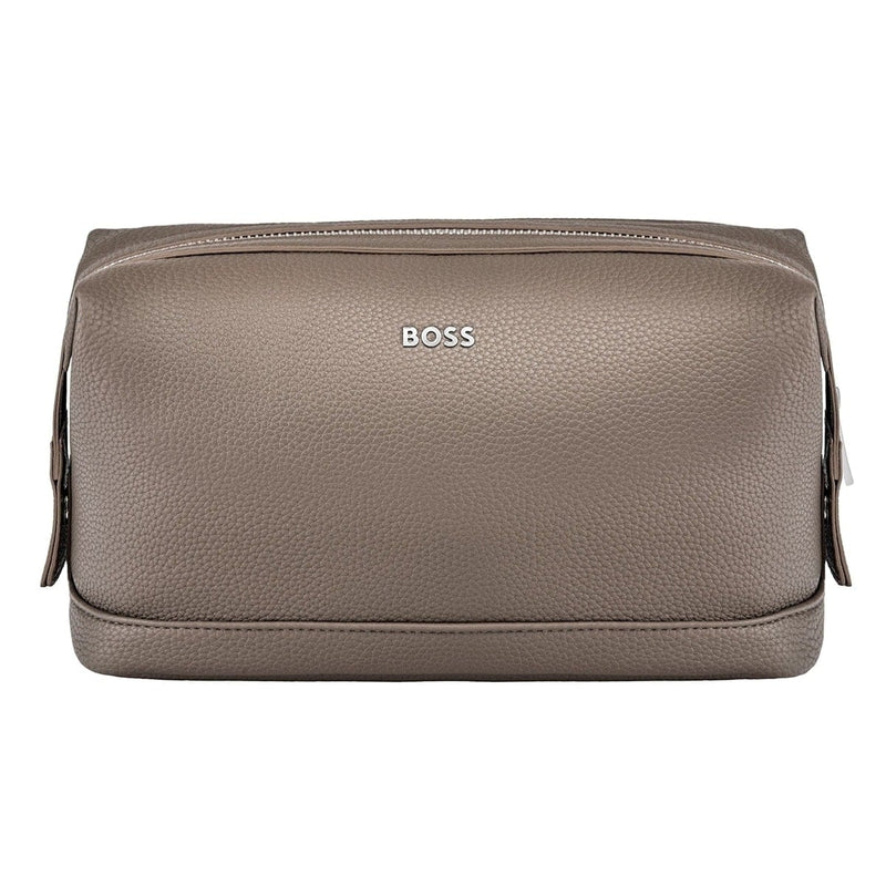 HUGO BOSS Kulturbeutel Classic Grained, Taupe