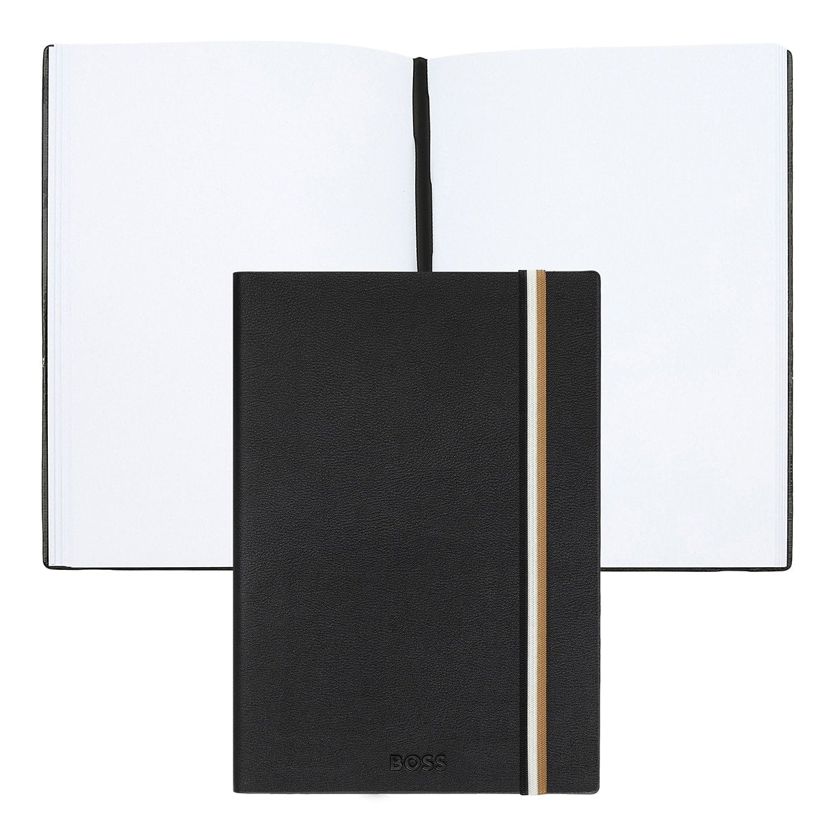 HUGO BOSS Notizbuch Iconic A5, schwarz - 8