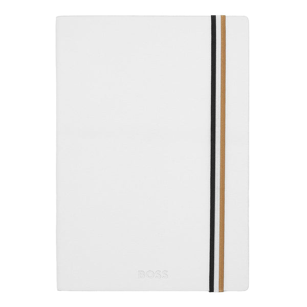 HUGO BOSS Notizbuch Iconic A5, weiß