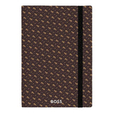 HUGO BOSS Notizbuch Monogram A5, Camel - 4