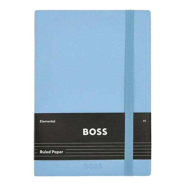 HUGO BOSS Notizbuch Monogram Pastel, A5, Light Blue - 5