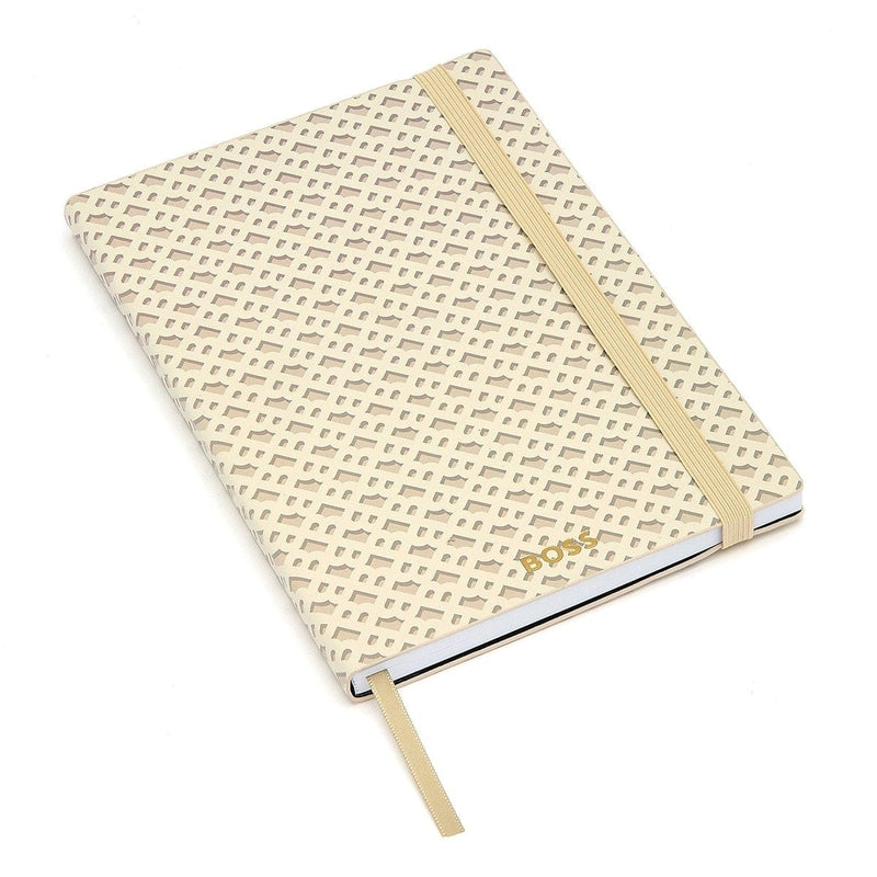 HUGO BOSS Notizbuch Monogram Pastel, A5, Cream - 6
