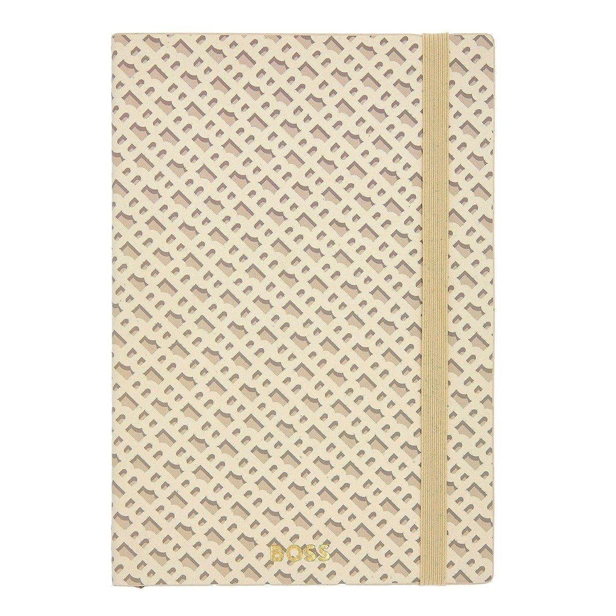 HUGO BOSS Notizbuch Monogram Pastel, A5, Cream - 4