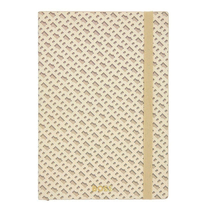 HUGO BOSS Notizbuch Monogram Pastel, A5, Cream - 4