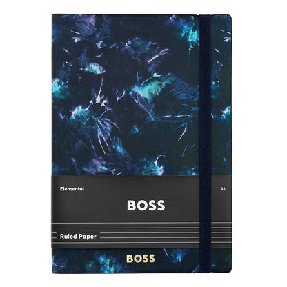 HUGO BOSS Notizbuch Tie-dye Flower, A5, Navy - 5