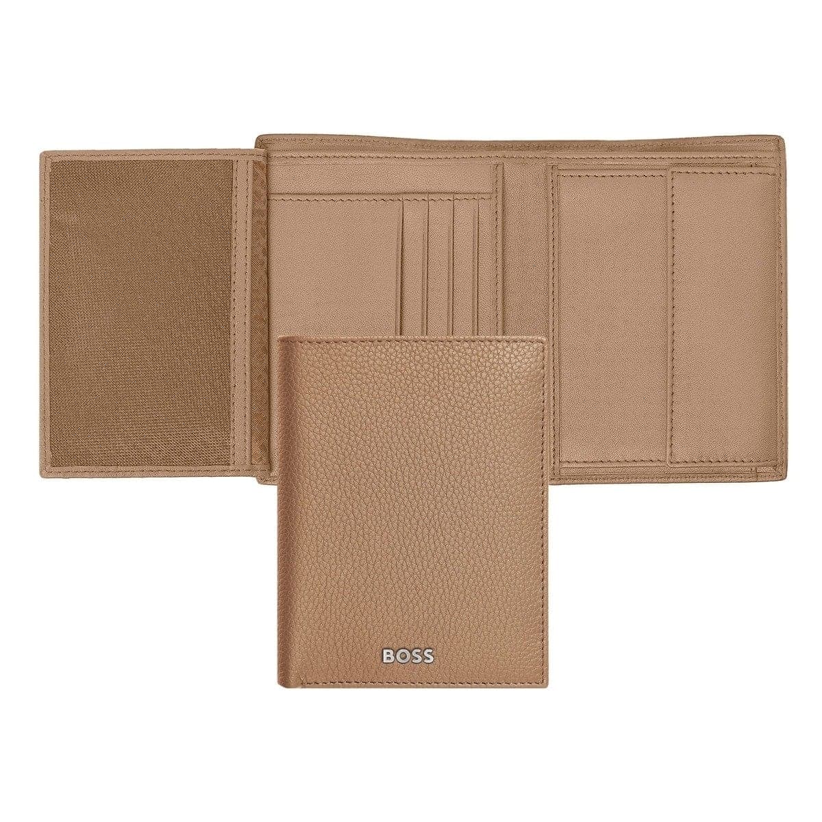 HUGO BOSS, Portemonnaie, Classic Grained, Camel