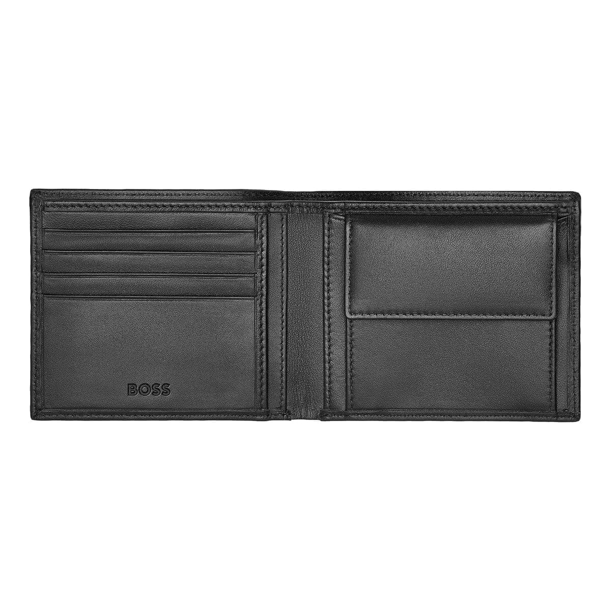 HUGO BOSS Portemonnaie, Classic Smooth, Black, 5