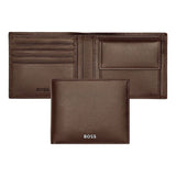 HUGO BOSS Portemonnaie, Classic Smooth, Brown, Gesamtansicht, 1