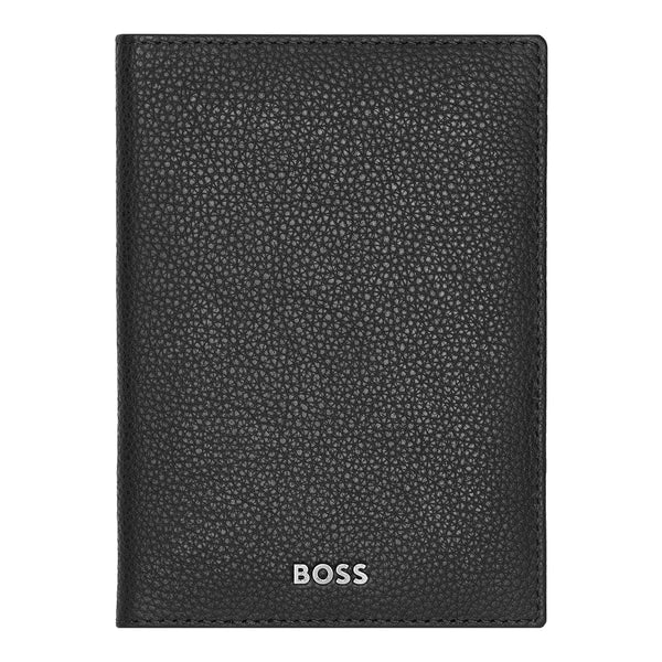 HUGO BOSS Reisebrieftasche, Classic Grained, Black, 4