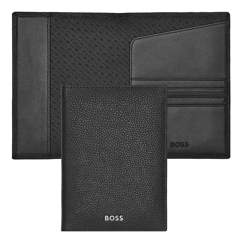 HUGO BOSS Reisebrieftasche, Classic Grained, Black, Gesamtansicht, 1