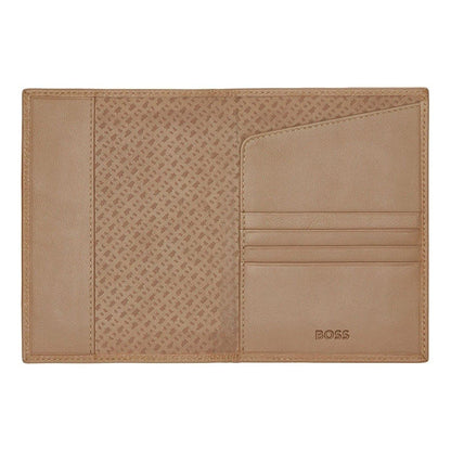 HUGO BOSS Reisebrieftasche, Classic Grained, Camel, 5