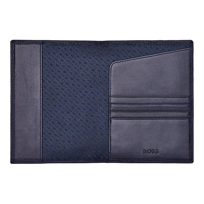 HUGO BOSS Reisebrieftasche, Classic Grained, Navy, 5