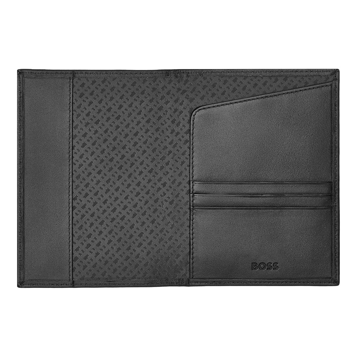 HUGO BOSS Reisebrieftasche, Classic Smooth, Black, 5