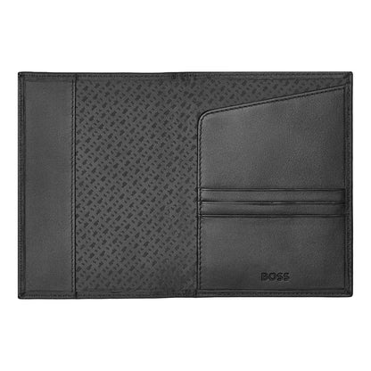 HUGO BOSS Reisebrieftasche, Classic Smooth, Black, 5