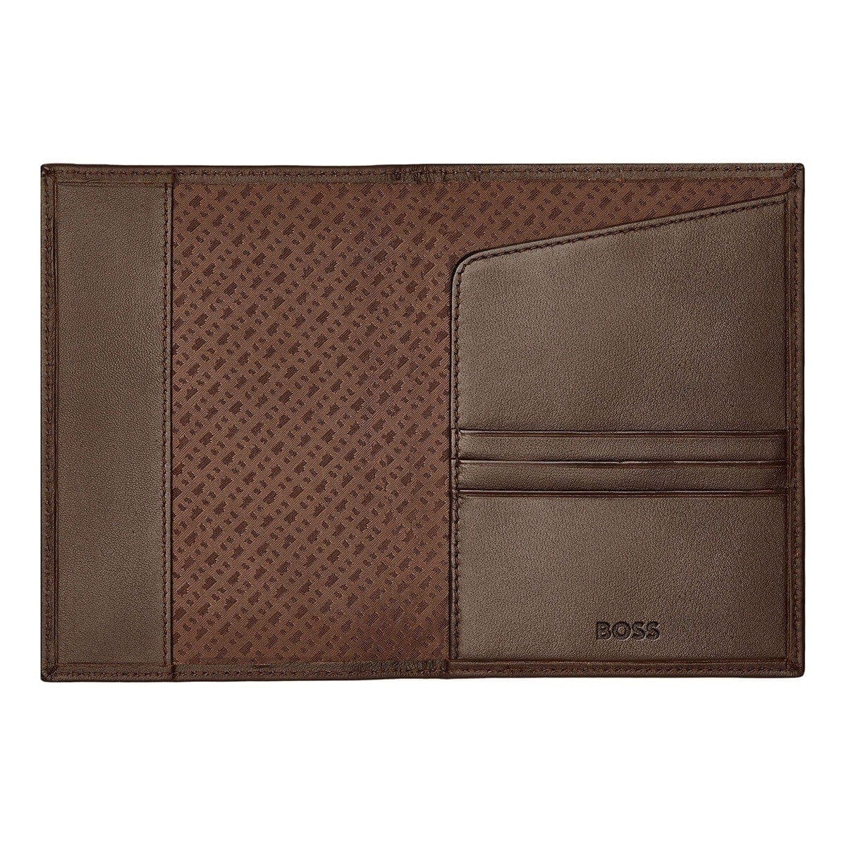 HUGO BOSS Reisebrieftasche, Classic Smooth, Brown, 5