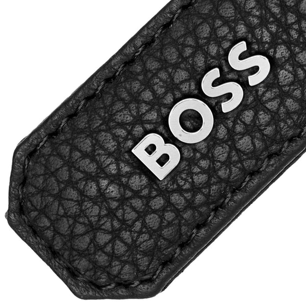 HUGO BOSS Schlüsselanhänger, Classic Grained, Black, 2