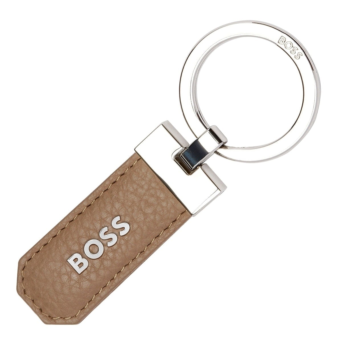HUGO BOSS Schlüsselanhänger, Classic Grained, Camel, 2