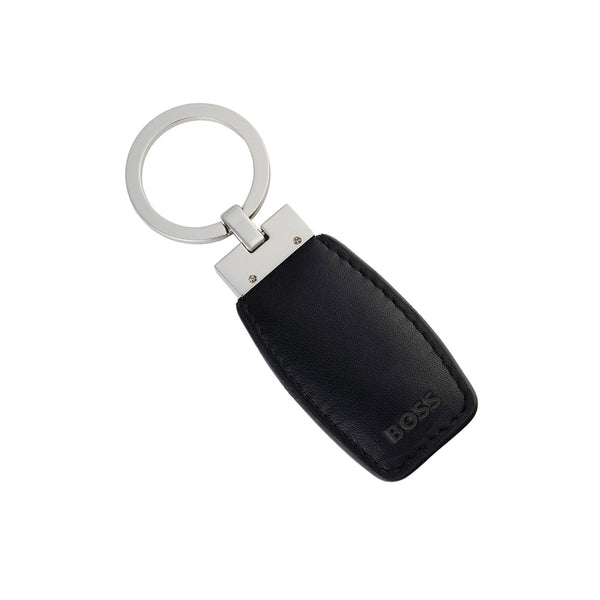 HUGO BOSS Schlüsselanhänger Double B Black & Chrome