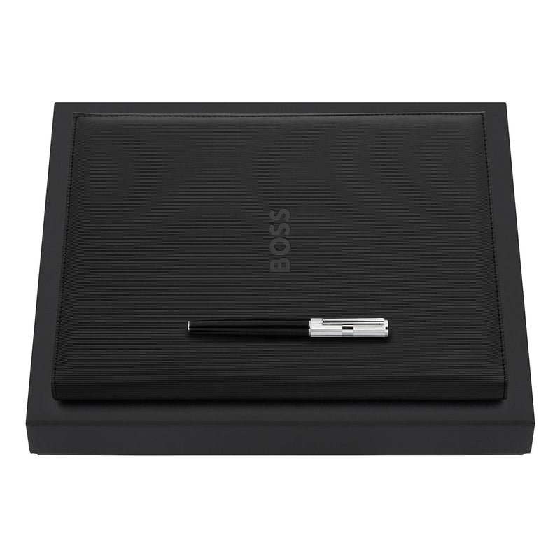 HUGO BOSS Tintenroller, A4 Schreibmappe Formation schwarz - 5