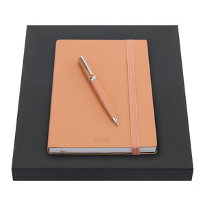 HUGO BOSS Kugelschreiber, A5 Notizbuch Gear A5, light orange - 5