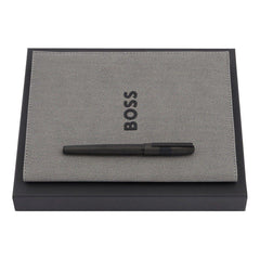 HUGO BOSS Tintenroller, A5 Schreibmappe Grid schwarz