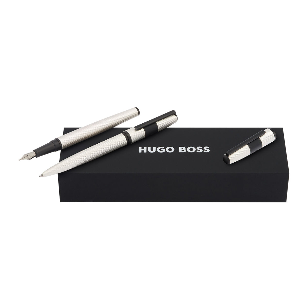 HUGO BOSS Füller, Kugelschreiber Grid weiss - 5