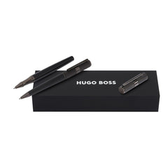 HUGO BOSS Kugelschreiber, Tintenroller Beam Matt, schwarz