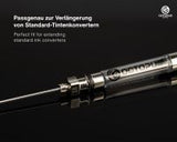 Octopus Tintenschnorchel Edelstahlkanüle 74 mm metallisch/silbern