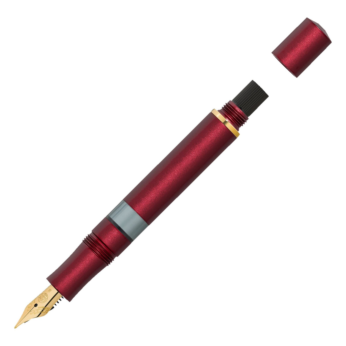 Kaweco Kolbenfüllhalter AL Sport Solo Bordeaux