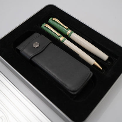 Kaweco, pen case, for 2 writing instruments with flap for clip, black