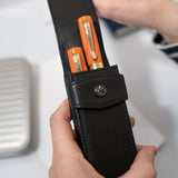 Kaweco, Stifteetui, für 2 Schreibgeräte mit Lasche für Dia, schwarz
