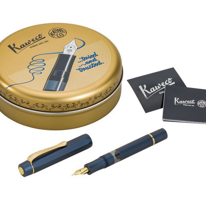 Kaweco AL Sport Fountain Pen with Transparent Ink Window, Navy