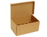 Octopus Office Wellpapp-Stanzverpackung mit anhängendem Inlay (Flaschentray) Braun 160 × 90 × 90 mm