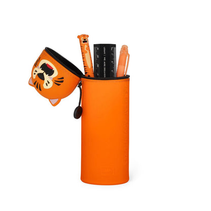 2-in-1-Federmäppchen aus Silikon Tiger „Grrreat Adventures“