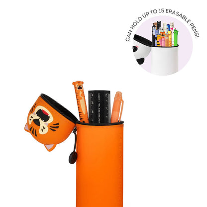 2-in-1-Federmäppchen aus Silikon Tiger „Grrreat Adventures“