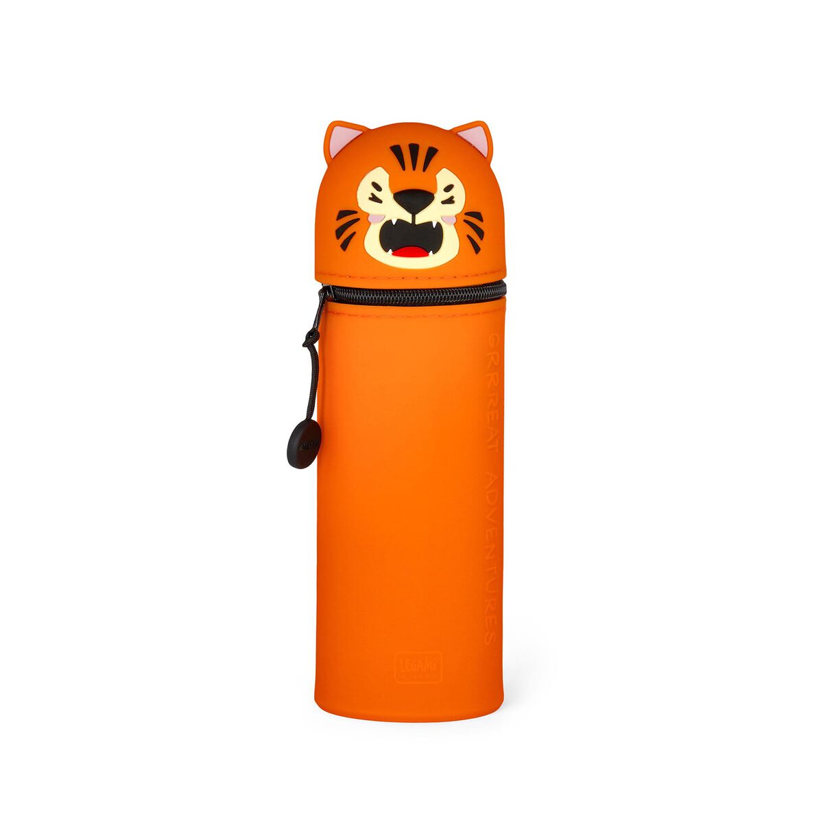 2-in-1-Federmäppchen aus Silikon Tiger „Grrreat Adventures“