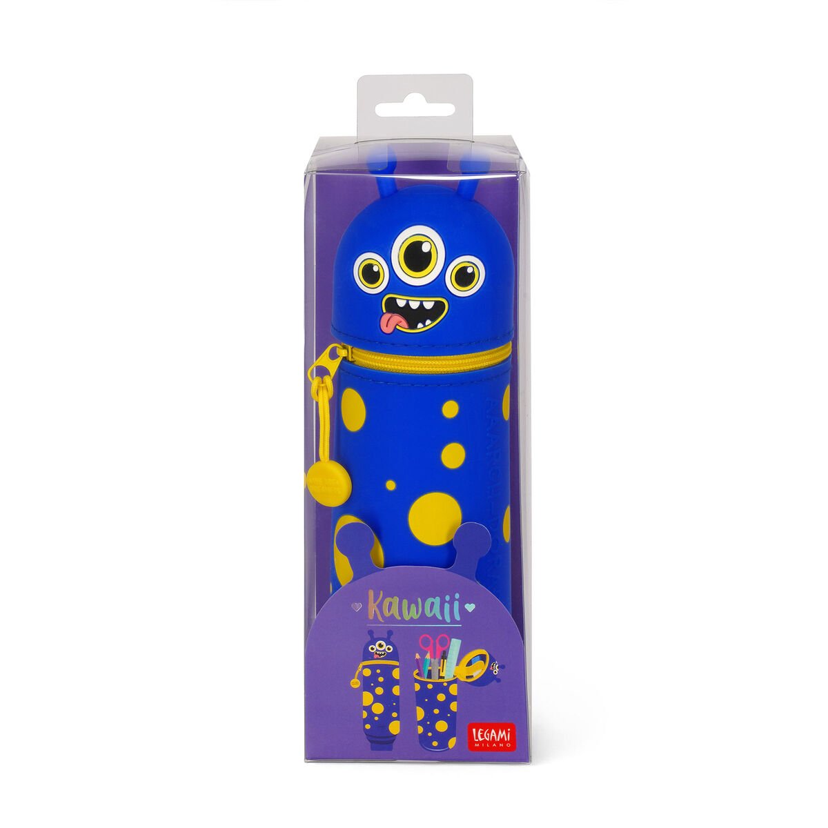 2-in-1-Federmäppchen aus Silikon Monster „Aaargh-dorable!“