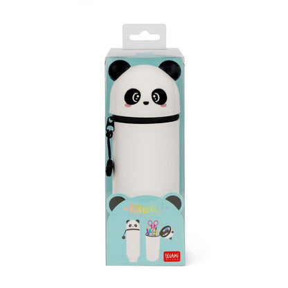 2-in-1-Federmäppchen aus Silikon Panda „Hug Me“