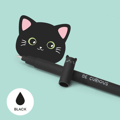 "Be Curious" Kitty Erasable Gel Pen - Erasable Pen