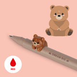 Bolígrafo de Gel con Animal Decorativo Teddy Bear «Dream Big» - Lovely Friends