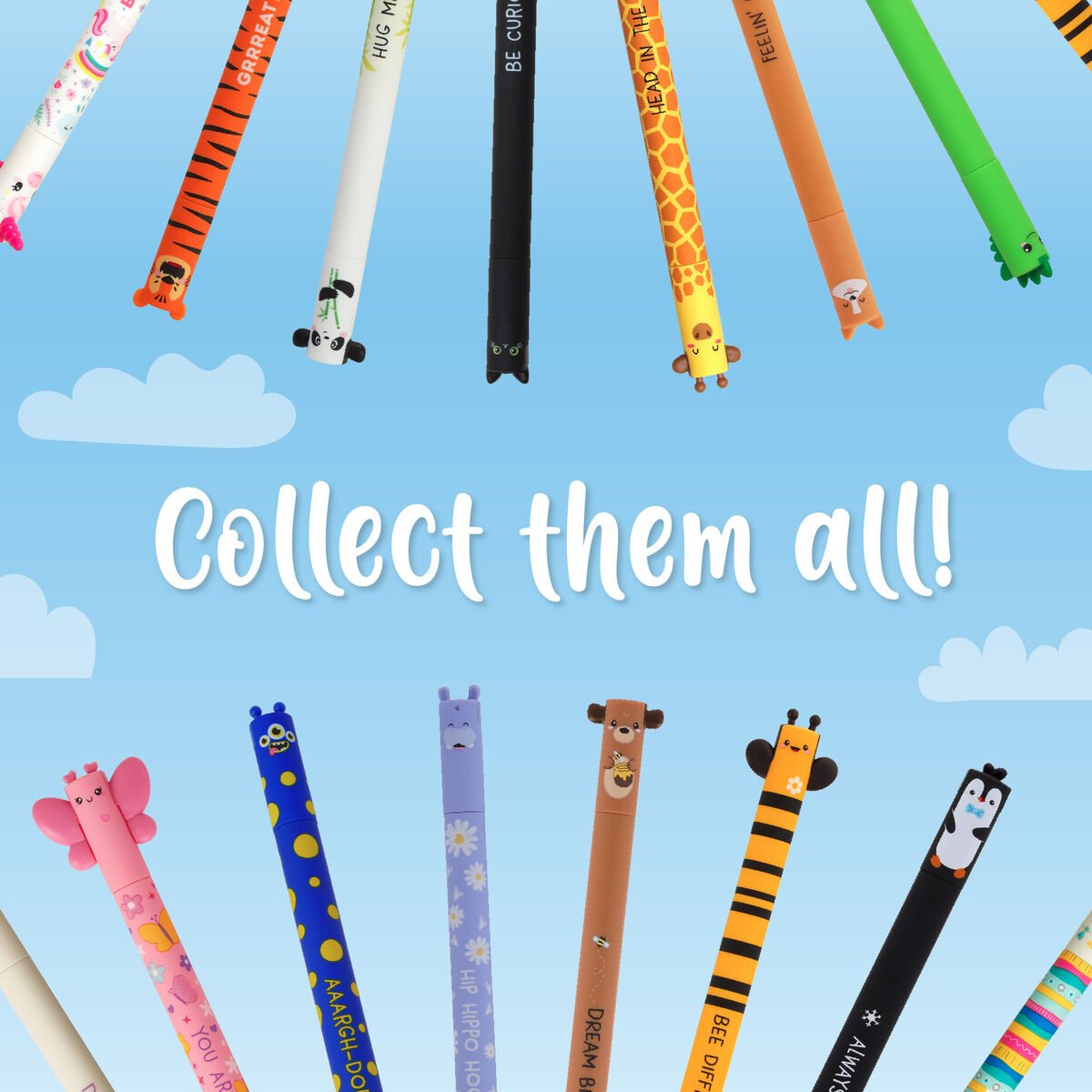 "Don't Worry Be Hoppy" Bunny Erasable Gel Pen - Erasable Pen