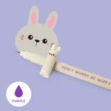 "Don't Worry Be Hoppy" Bunny Erasable Gel Pen - Erasable Pen