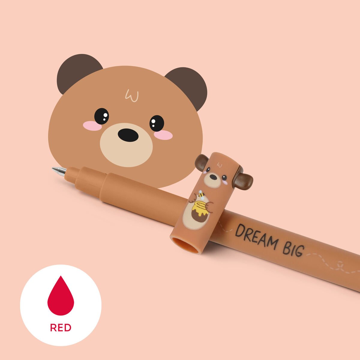 "Dream Big" Teddy Bear Erasable Gel Pen - Erasable Pen