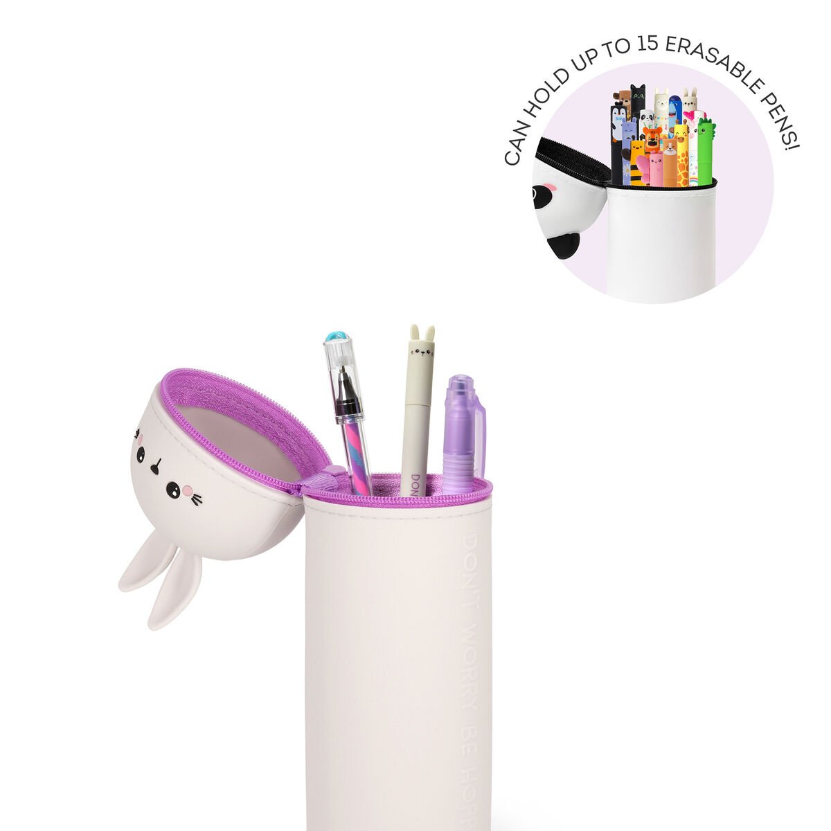 Estuche 2 en 1 de Silicona Bunny «Don't Worry Be Hoppy»