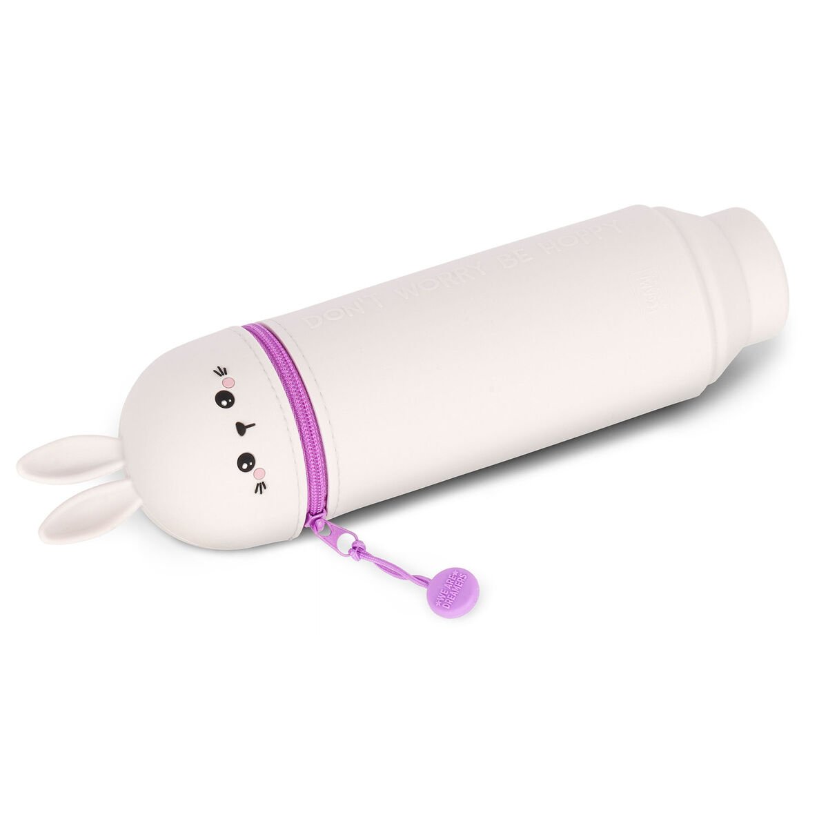 Estuche 2 en 1 de Silicona Bunny «Don't Worry Be Hoppy»