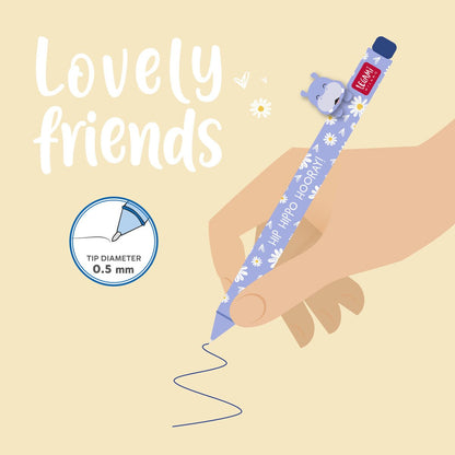 Gelstift mit Deko-Tierchen Hippo „Hip Hippo Hooray“ - Lovely Friends