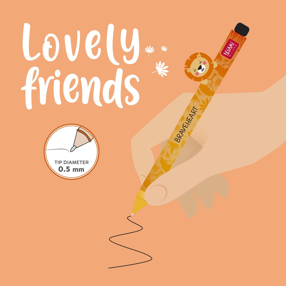 Gelstift mit Deko-Tierchen Lion „The King“ - Lovely Friends