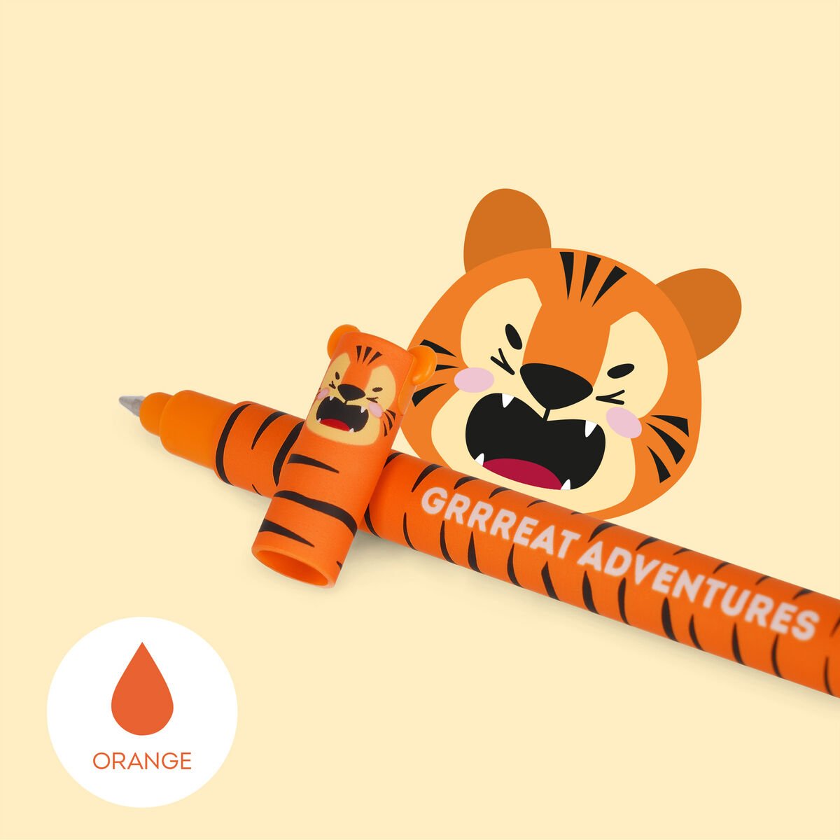 "Grrreat Adventure" Tiger Erasable Gel Pen - Erasable Pen