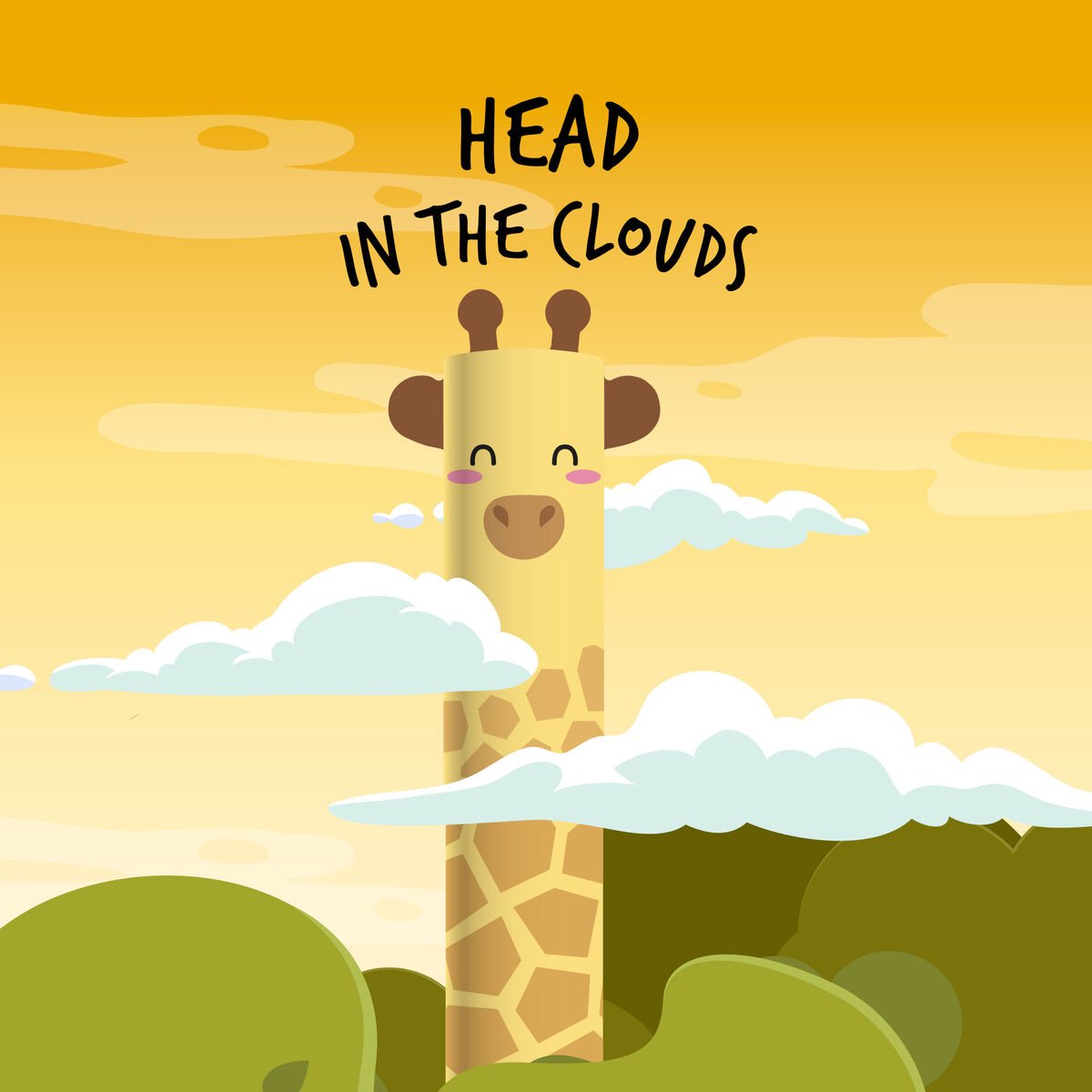 "Head In The Clouds" Giraffe Erasable Gel Pen - Erasable Pen