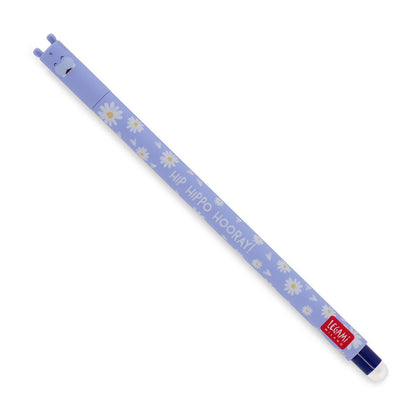 "Hip Hippo Hooray!" Hippo Erasable Gel Pen - Erasable Pen